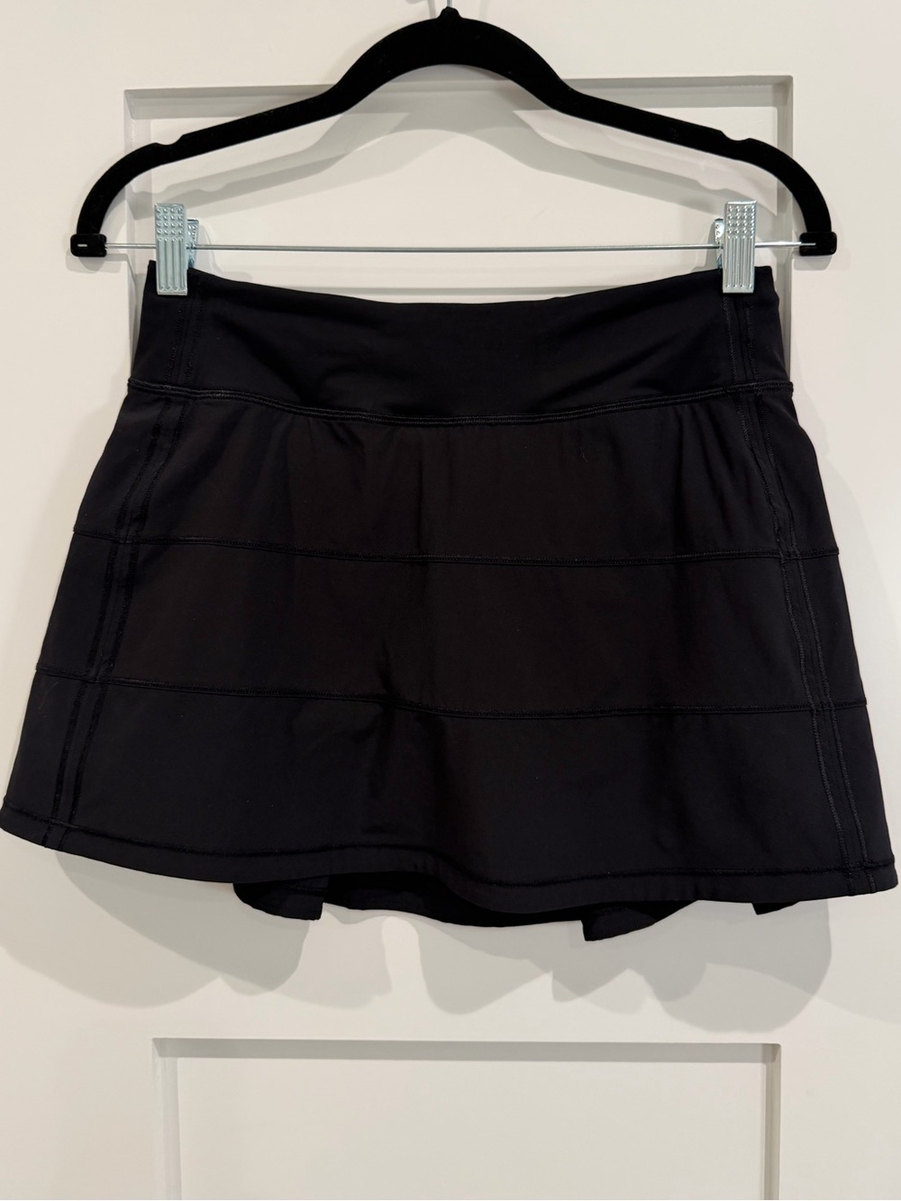 Lululemon | Pace Rival Mid-Rise Skirt (Long) | Black Tennis Skirt - Picture 2 of 13